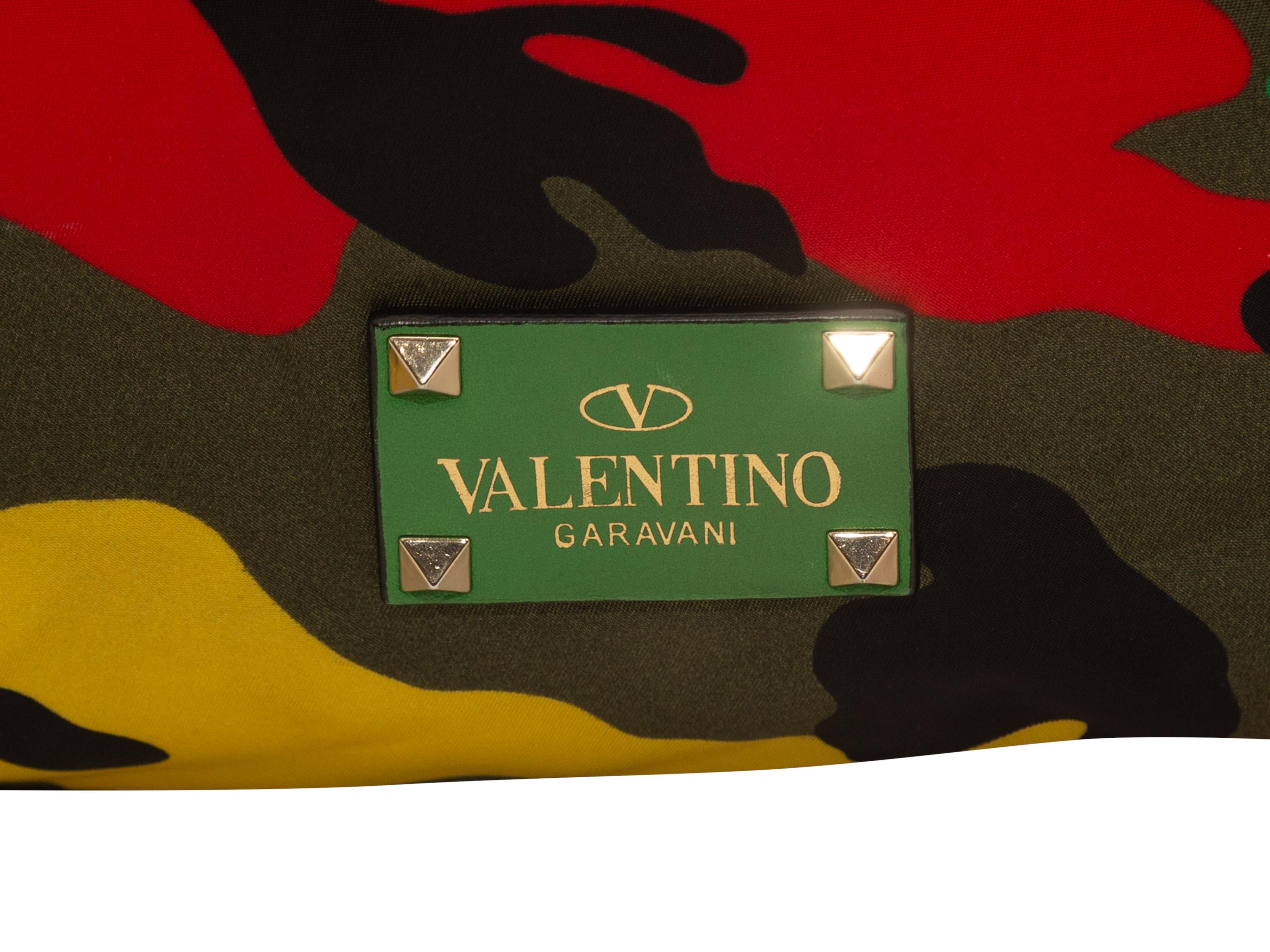 Bolso Tote Valentino Camo Multicolor Reversible Negro