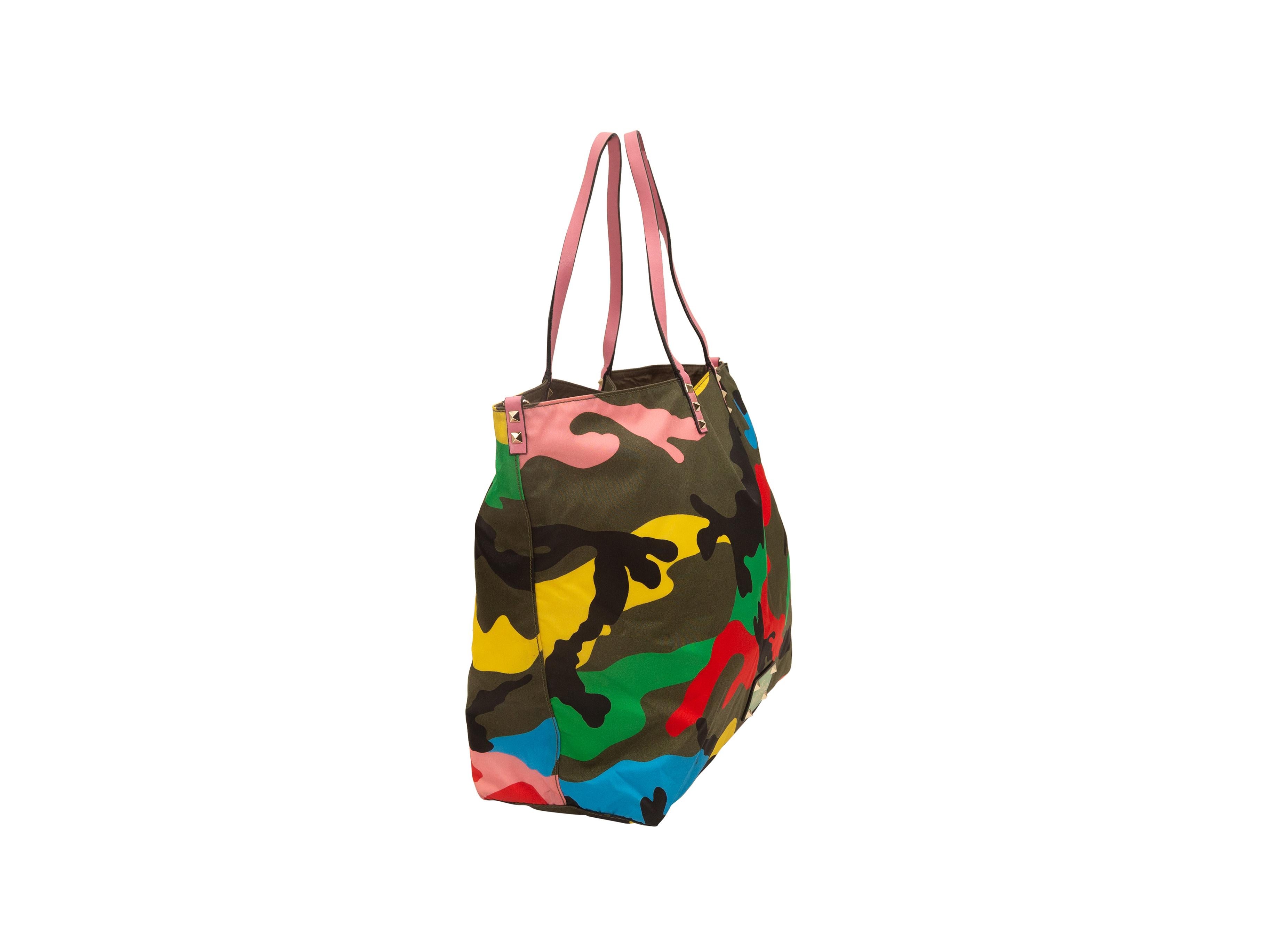 De las mujeres Bolso Tote Valentino Camo Multicolor Reversible