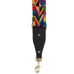 VALENTINO multicolor ROCKSTUD NATIVE COUTURE 1975 GUITAR Bag Strap