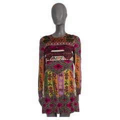 VALENTINO multicolor silk 2020 FLORAL MINI Dress 42 M