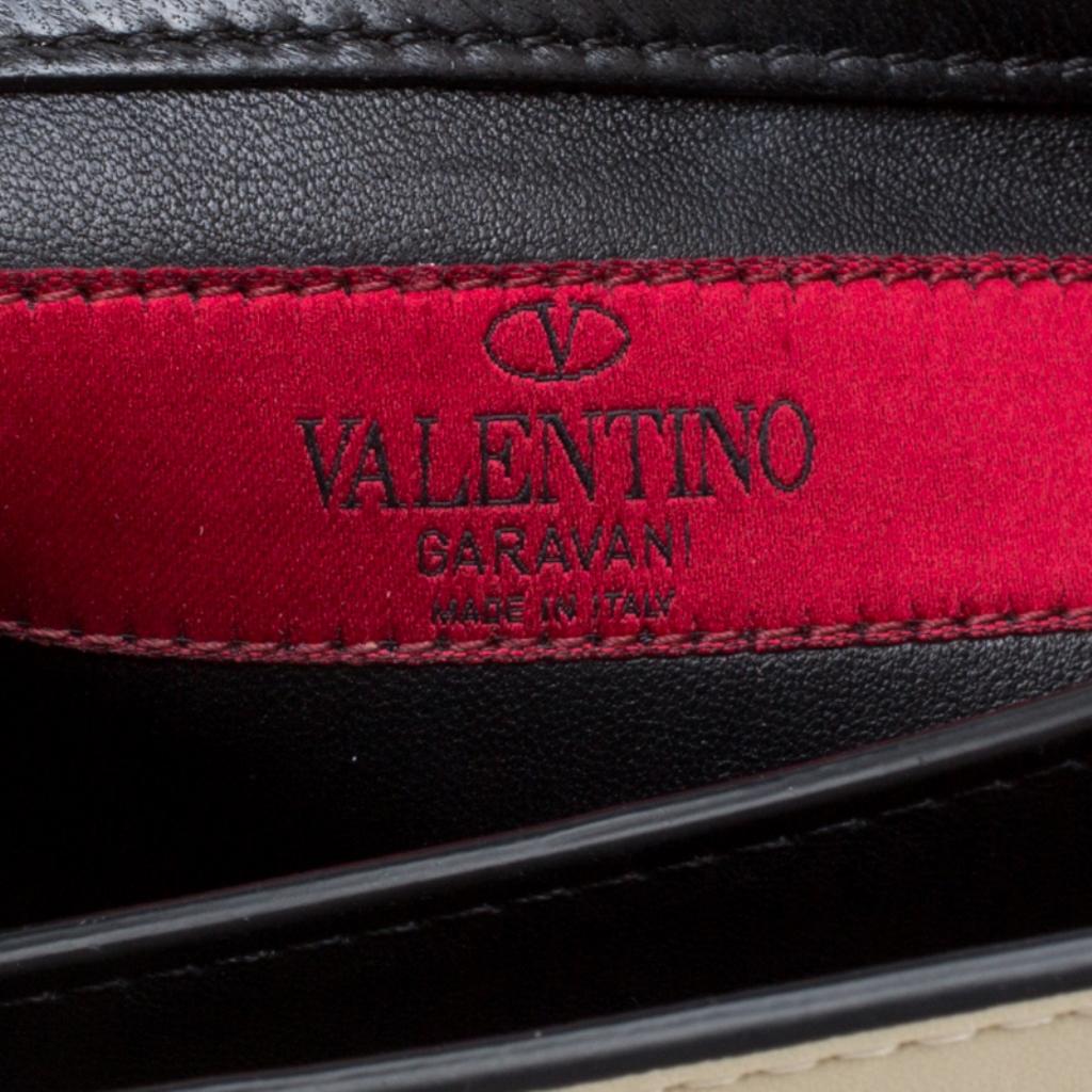 Valentino Multicolor Striped Leather B Rockstud Shoulder Bag 3