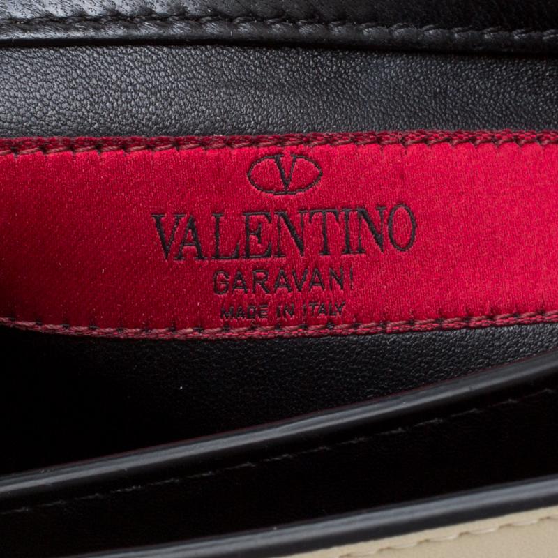 Valentino Multicolor Striped Leather B Rockstud Shoulder Bag 1