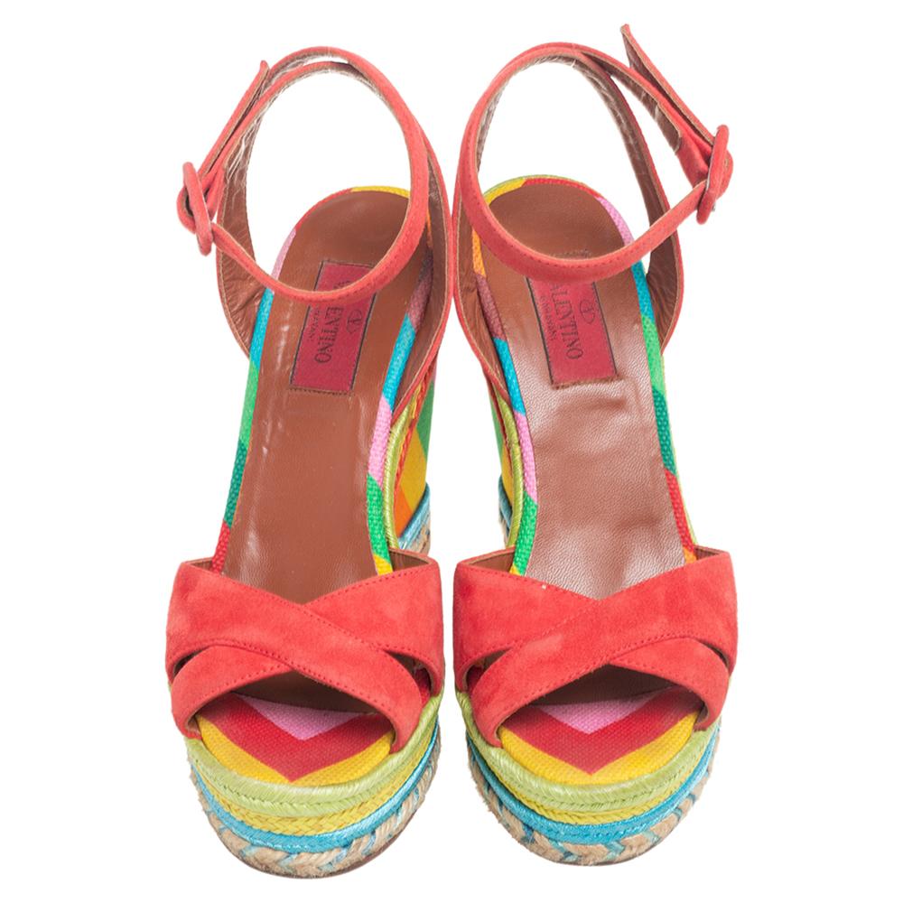 colourful wedges shoes