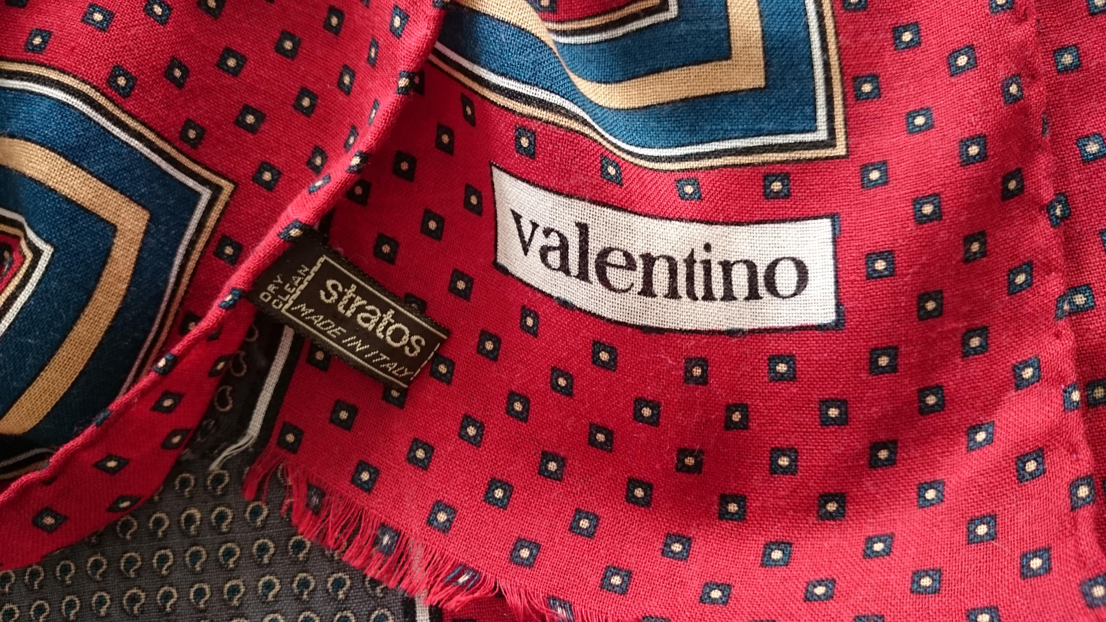 Valentino Multicolor Wool and Silk Scarf For Sale 1