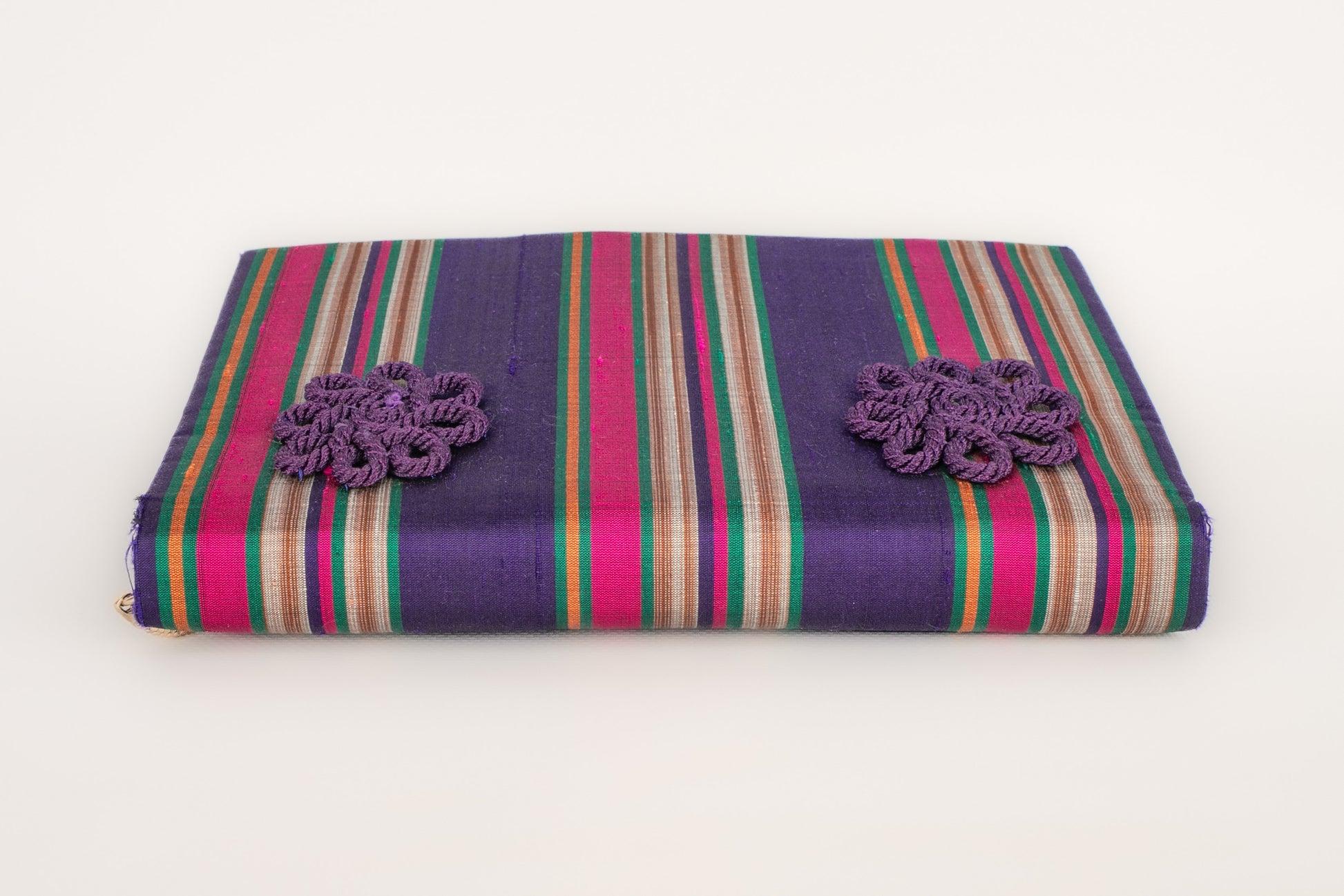 Women's Valentino Multicolored Wild Silk Handbag For Sale