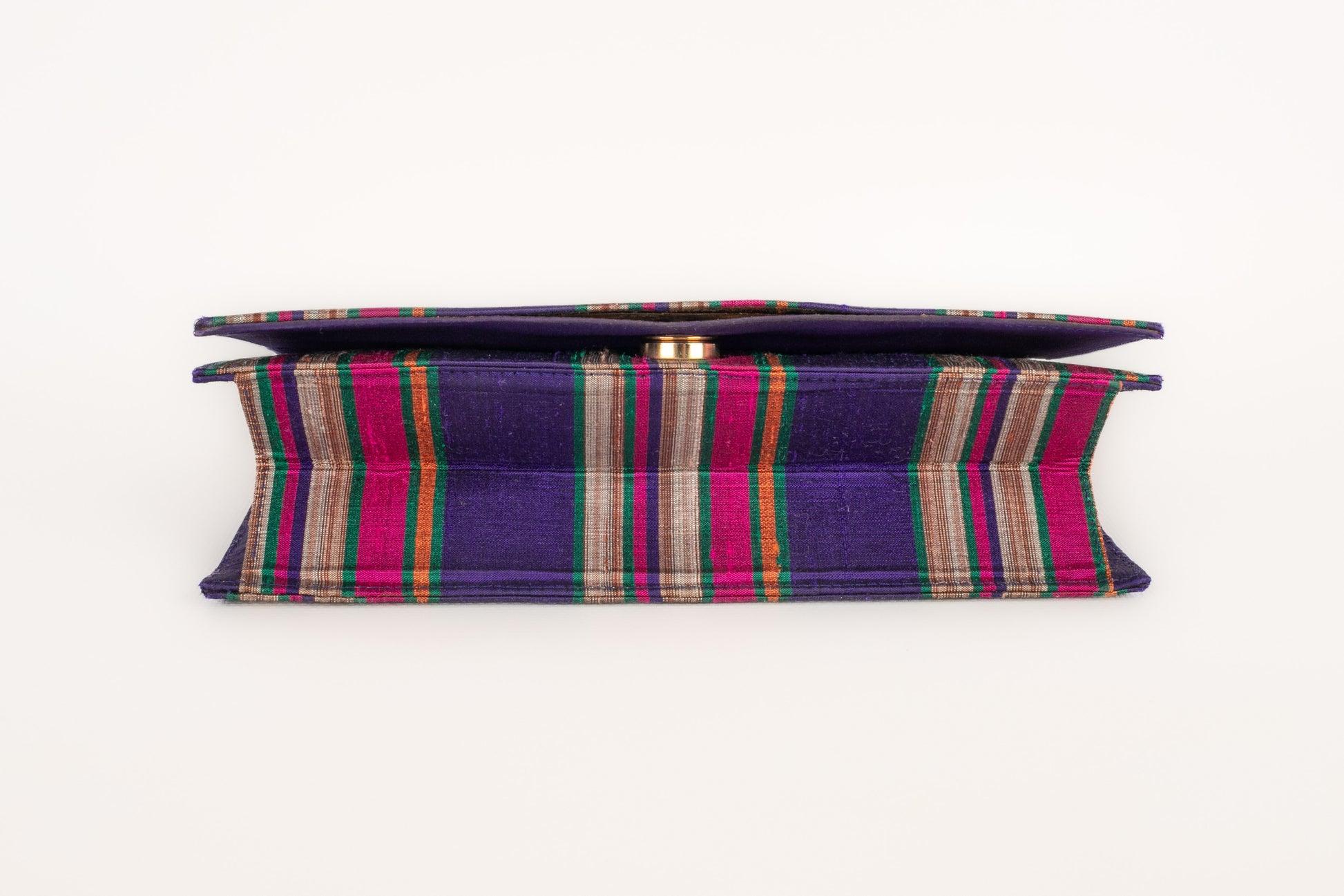 Valentino Multicolored Wild Silk Handbag For Sale 1