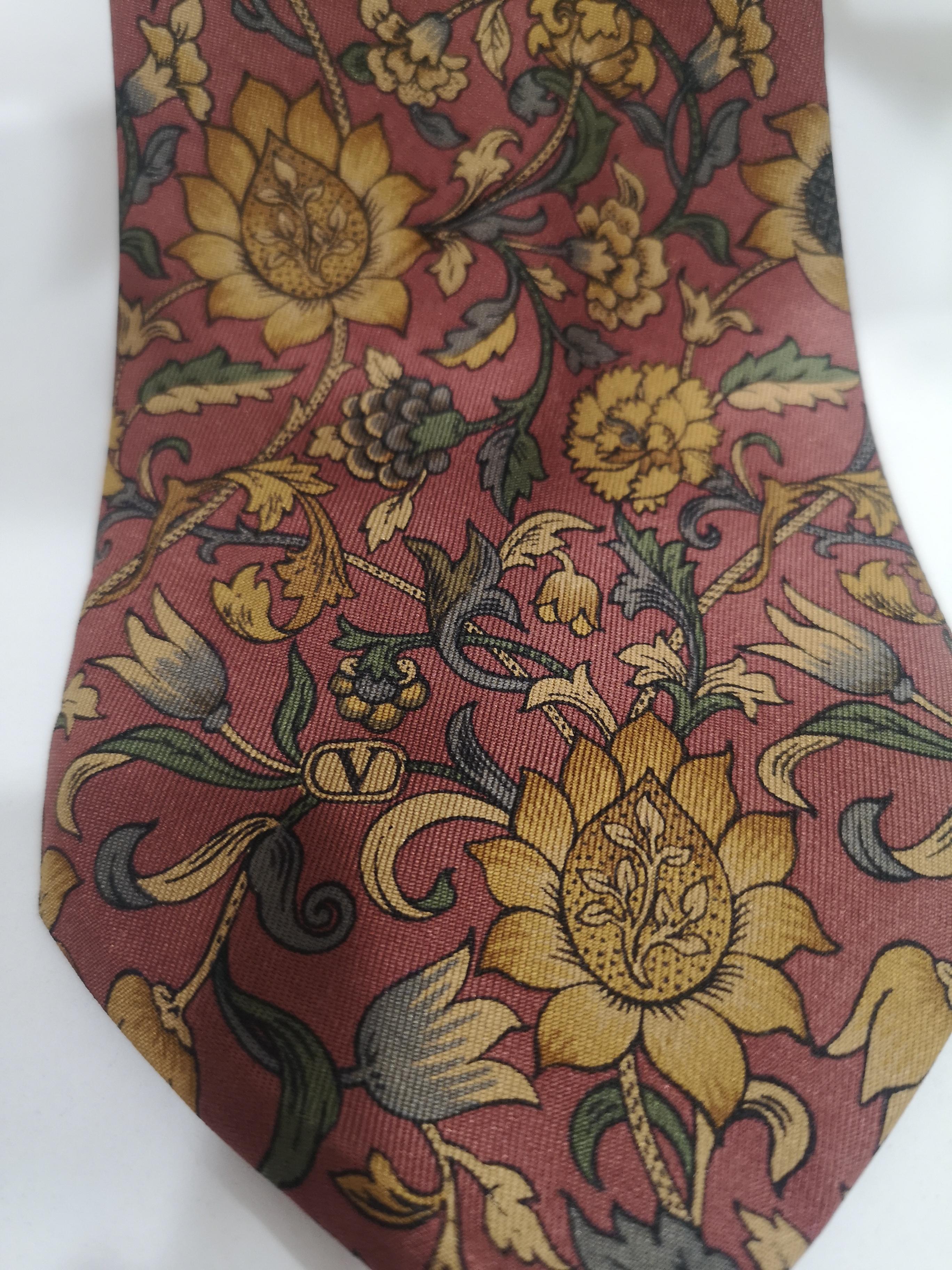 Men's Valentino multicoloured silk tie