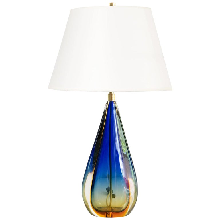 Valentino Murano Italy Multicolored, Multi Colored Table Lamps
