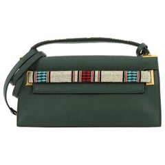 Valentino My Rockstud Clutch Tribal Embellished Leather