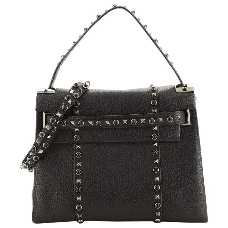 Valentino My Rockstud Rolling Satchel Leather with Cabochons Small at  1stDibs | valentino rockstud rolling
