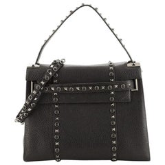 valentino my rockstud bag Valentino My Rockstud Rolling Satchel Leather with Cabochons Small