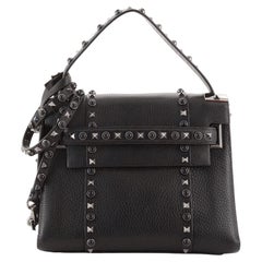 Valentino My Rockstud Rolling Satchel Leather with Cabochons Small Valentino My Rockstud Rolling Satchel Leather with Cabochons Small