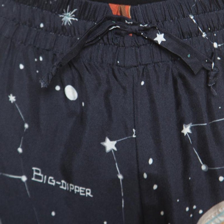 Valentino Navy Nylon Pants main image 1