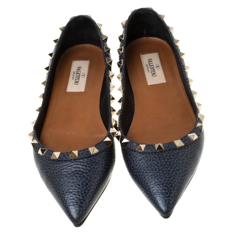 blue valentino flats