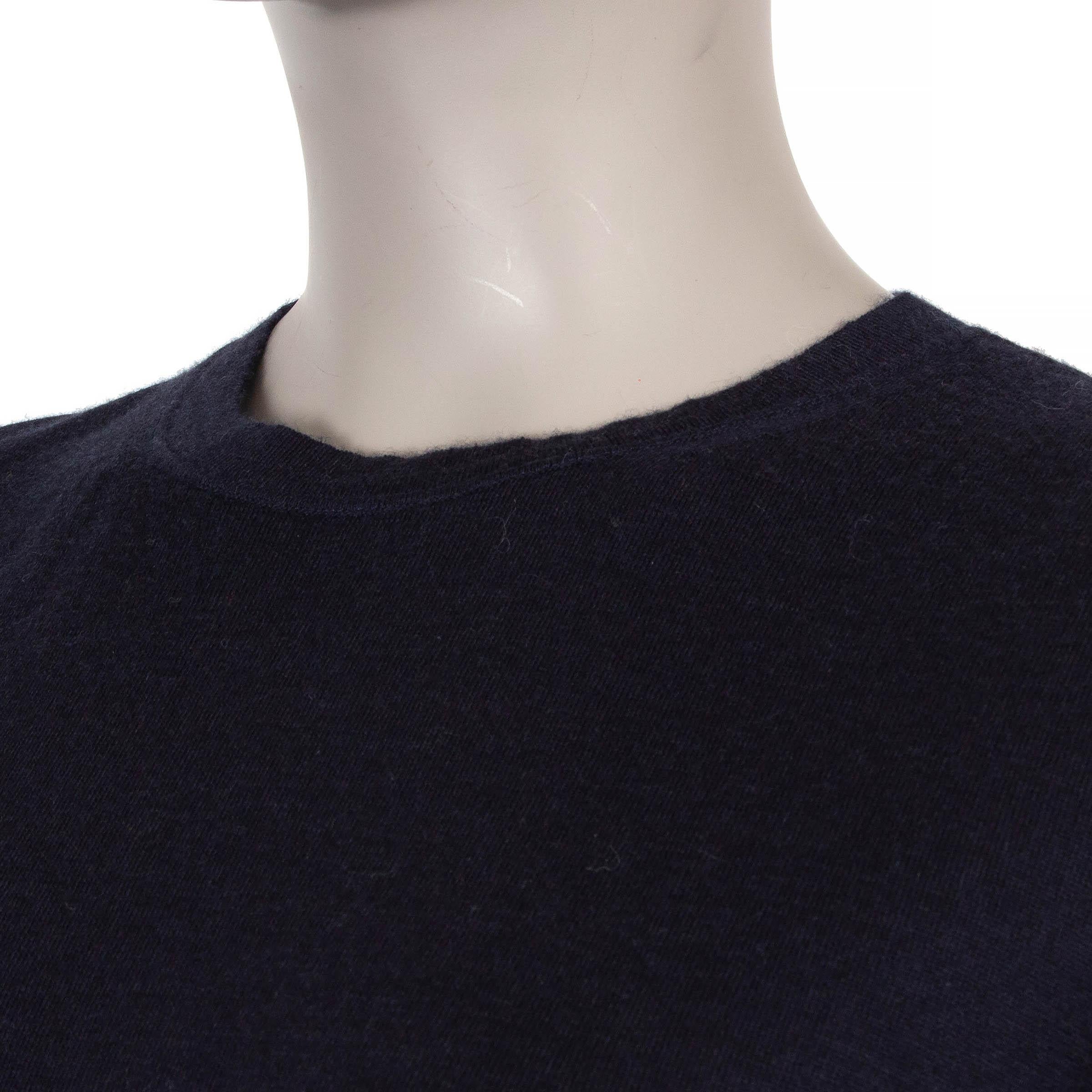 Donna Valentino blu navy VLOGO OVERSIZED KNIT T-SHIT Shirt S in vendita