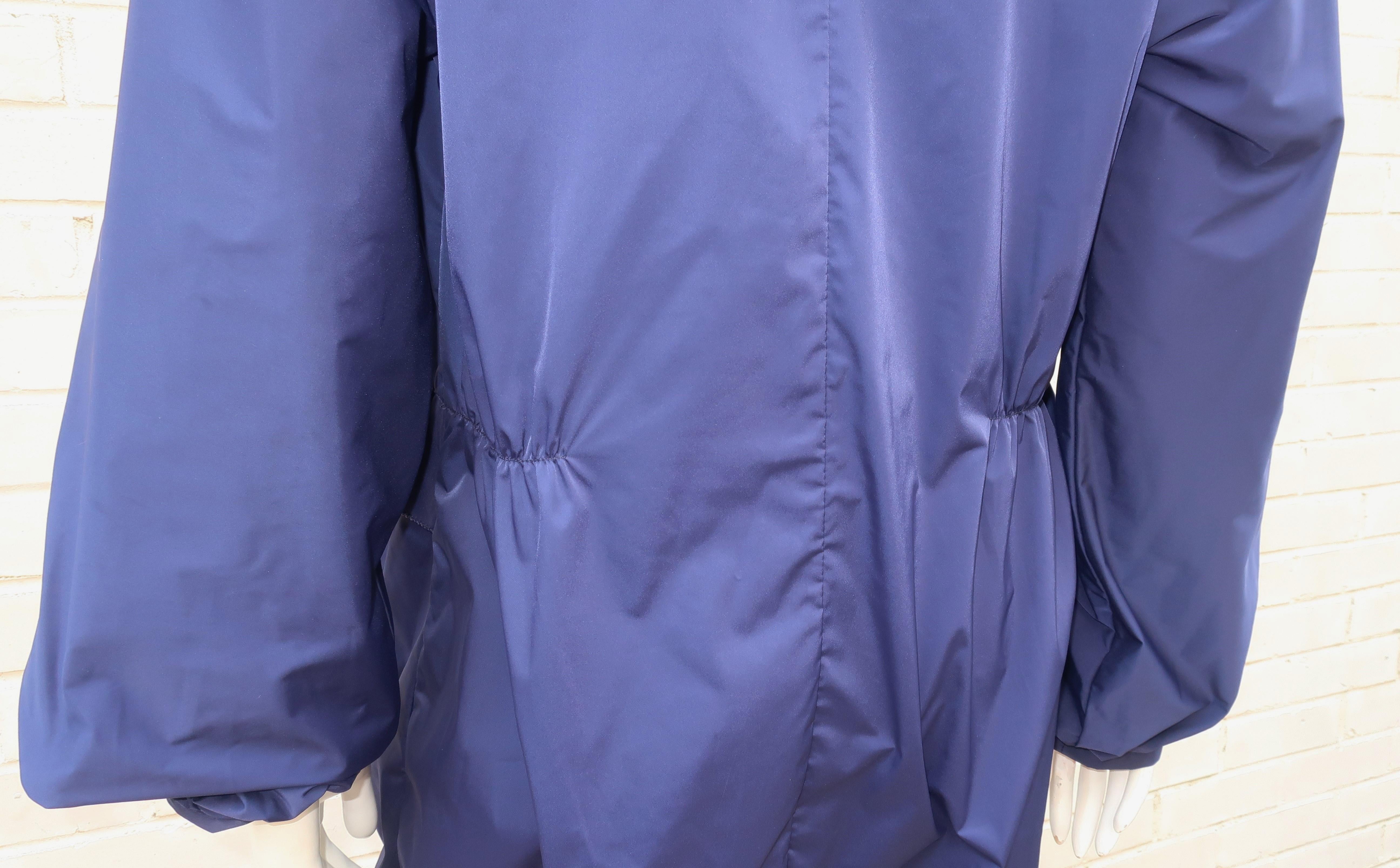 Valentino Navy Blue Windbreaker Style Jacket 5