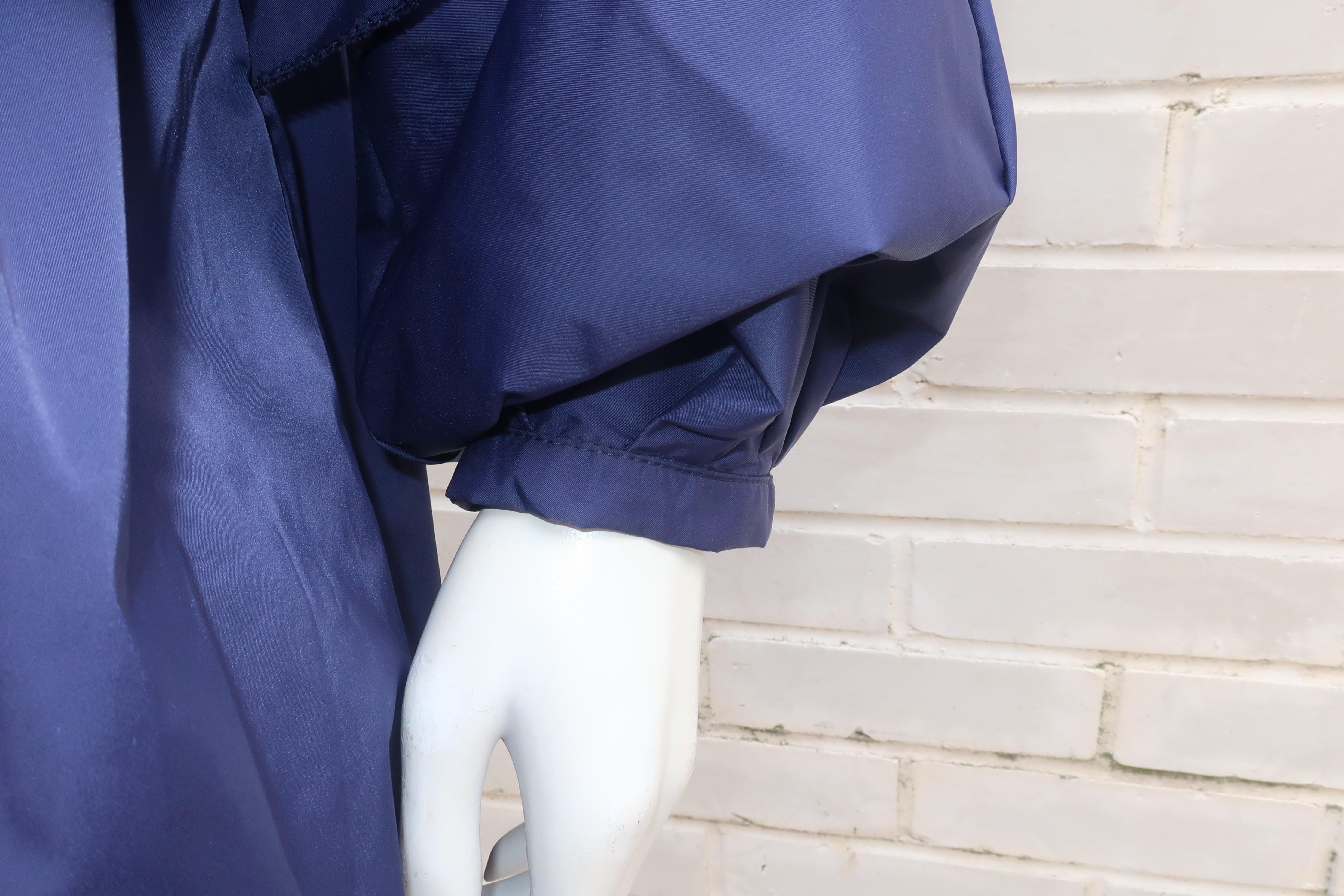Valentino Navy Blue Windbreaker Style Jacket 8