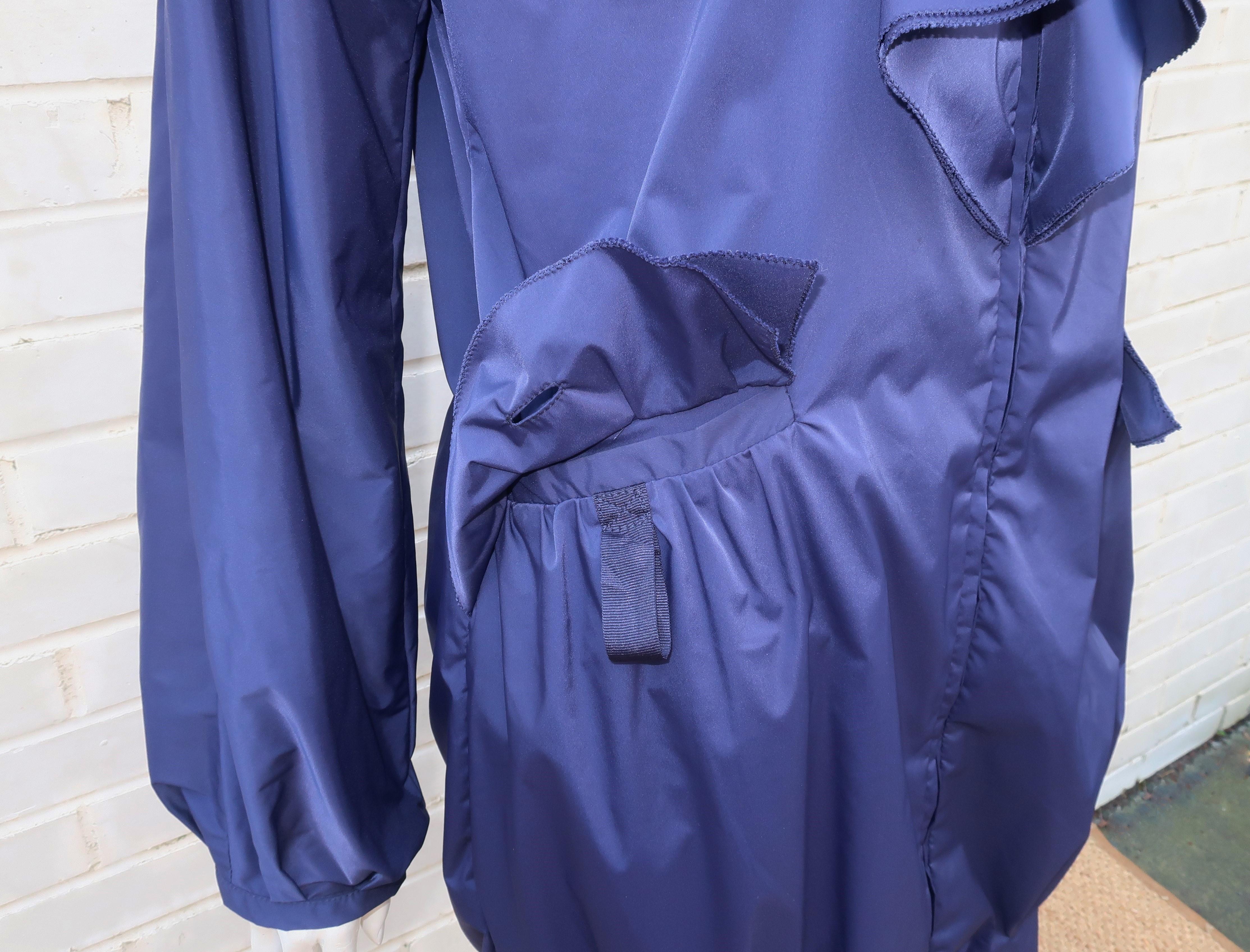 Valentino Navy Blue Windbreaker Style Jacket 2