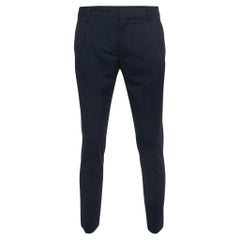 Valentino Marineblaue Tailoring-Hose aus Wolle S