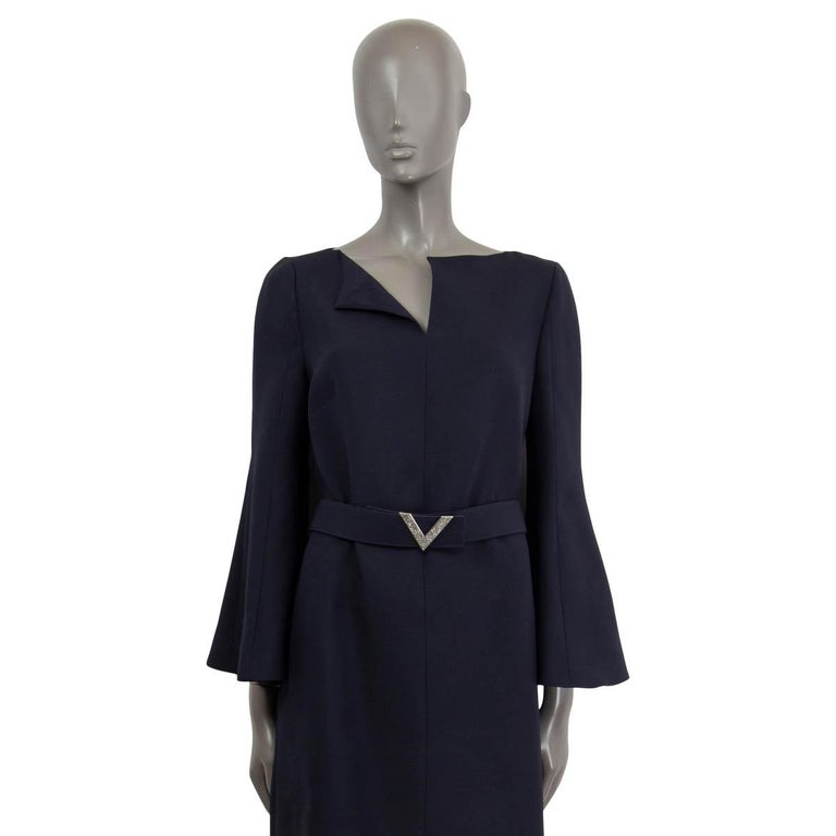 valentino navy blue dress Valentino