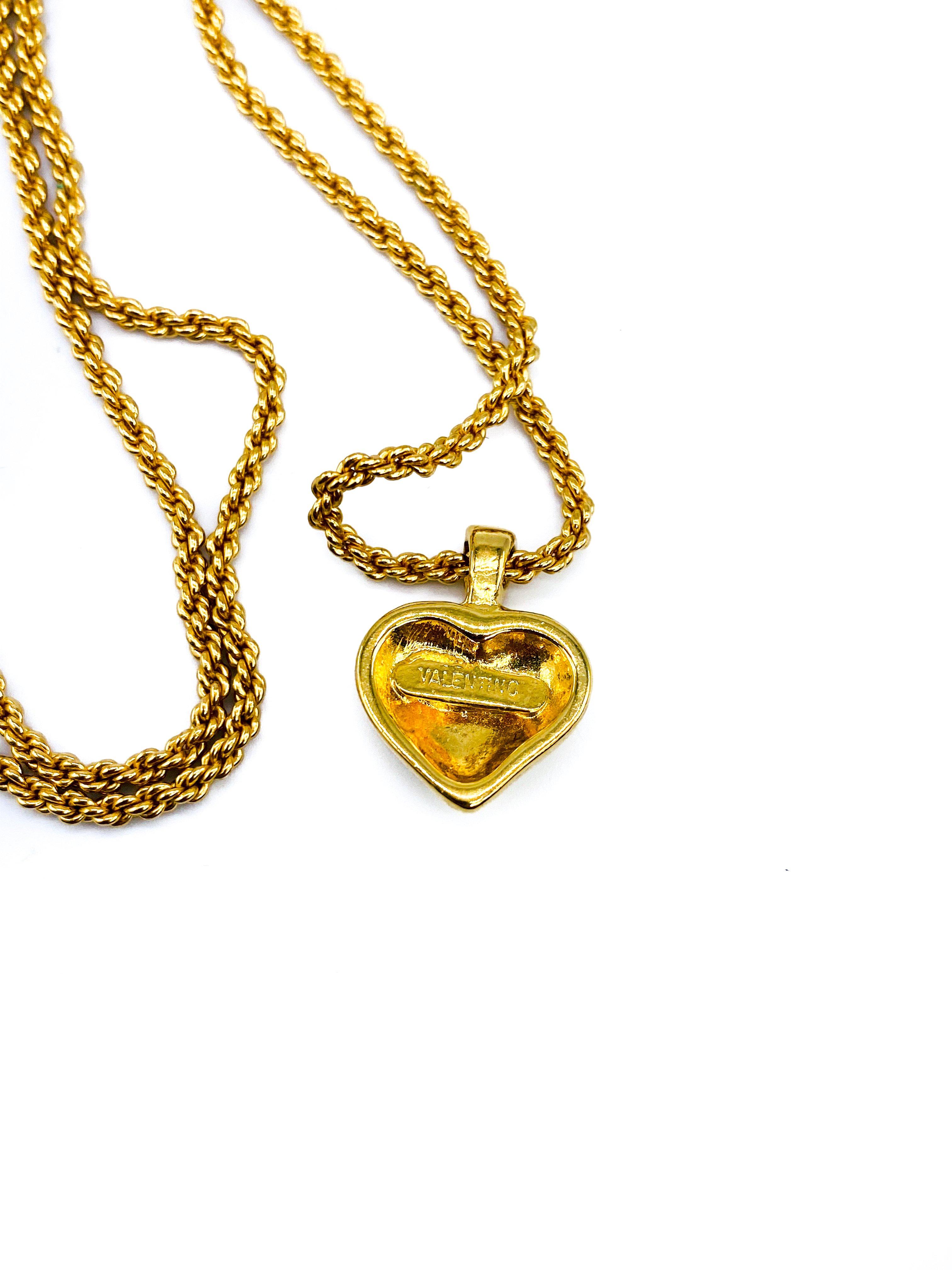 valentino heart necklace