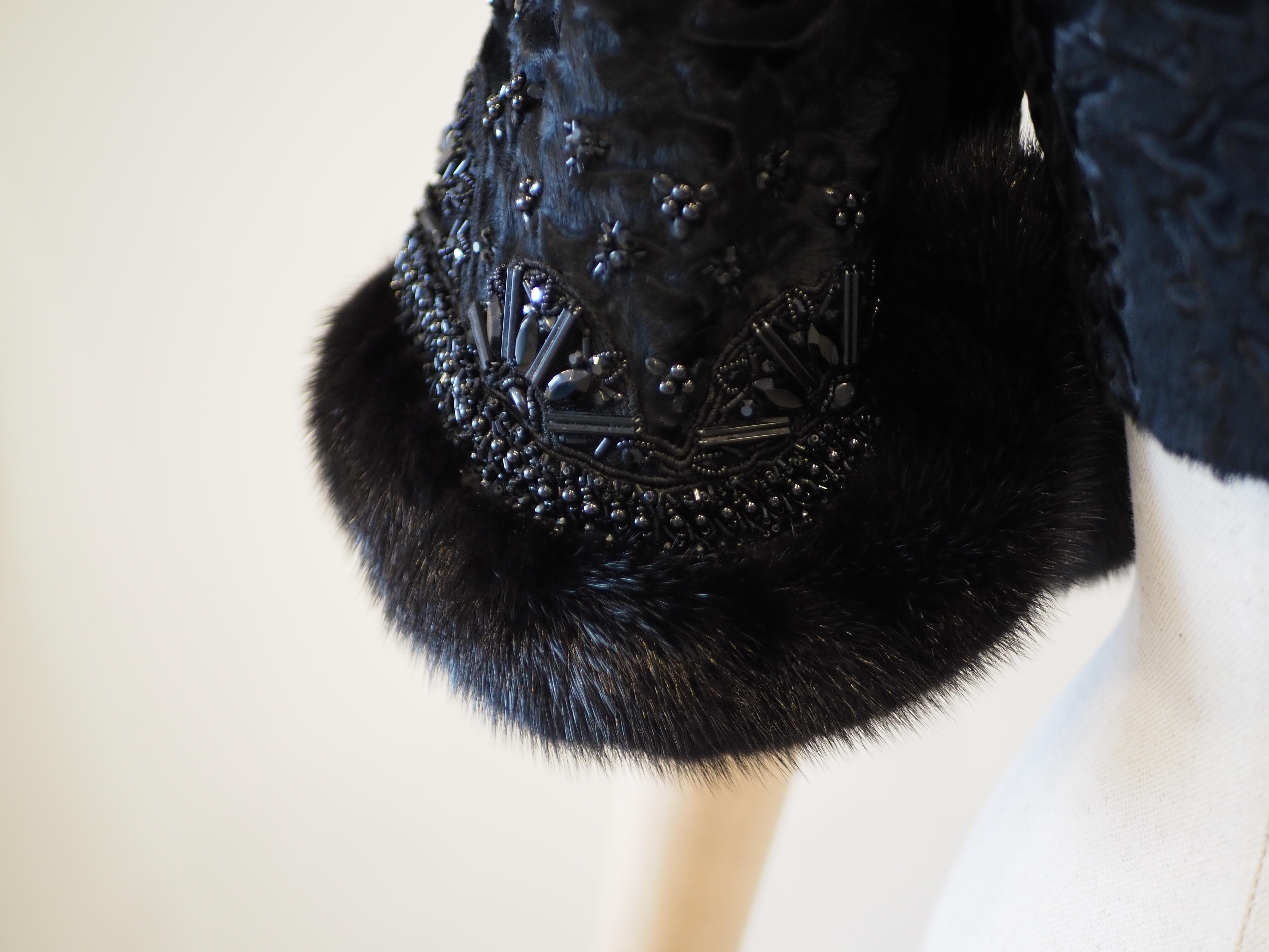 Valentino Neiman Marcus  Mink Lamb mink Bolero jacket For Sale 13