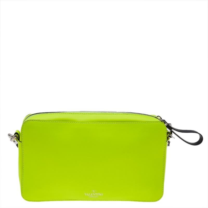neon green crossbody bag