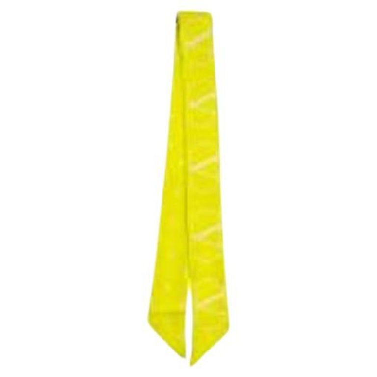 Valentino Men's Printed Silk Scarf Yellow main image 1