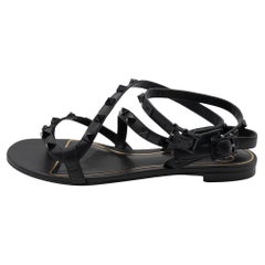 Valentino Nero ROCKSTUD Flair Sandals Size EU 36