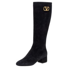 Valentino Nero VLOGO SIGNATURE Boots EU 36