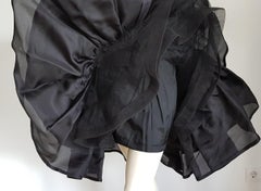 VALENTINO "New" Haute Couture Velvet Corsage Silk Flounced Gown Dress - Unworn