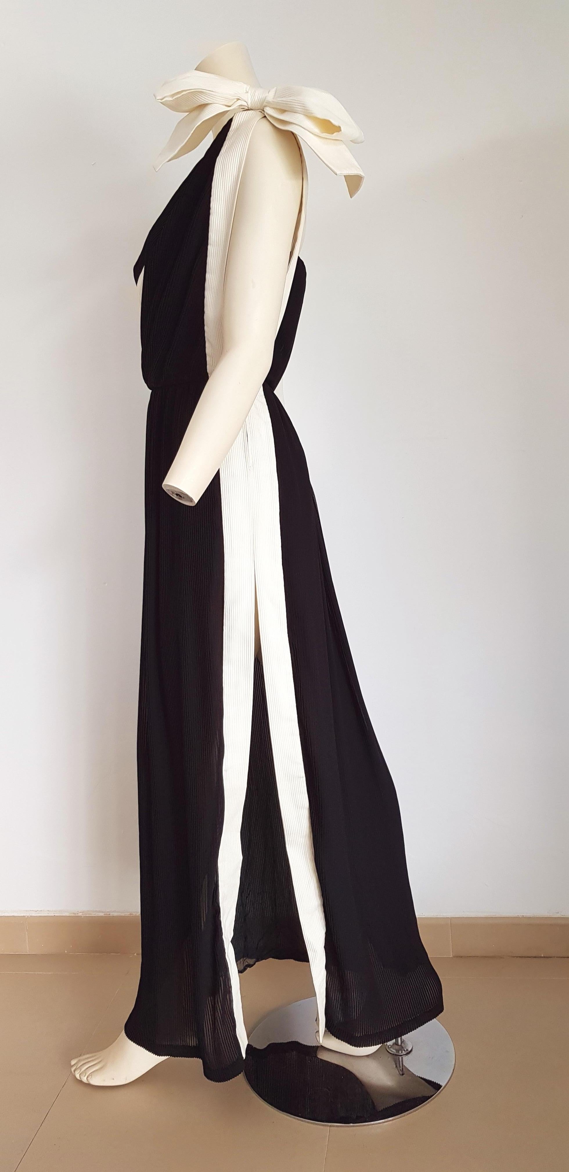 valentino black and white dress