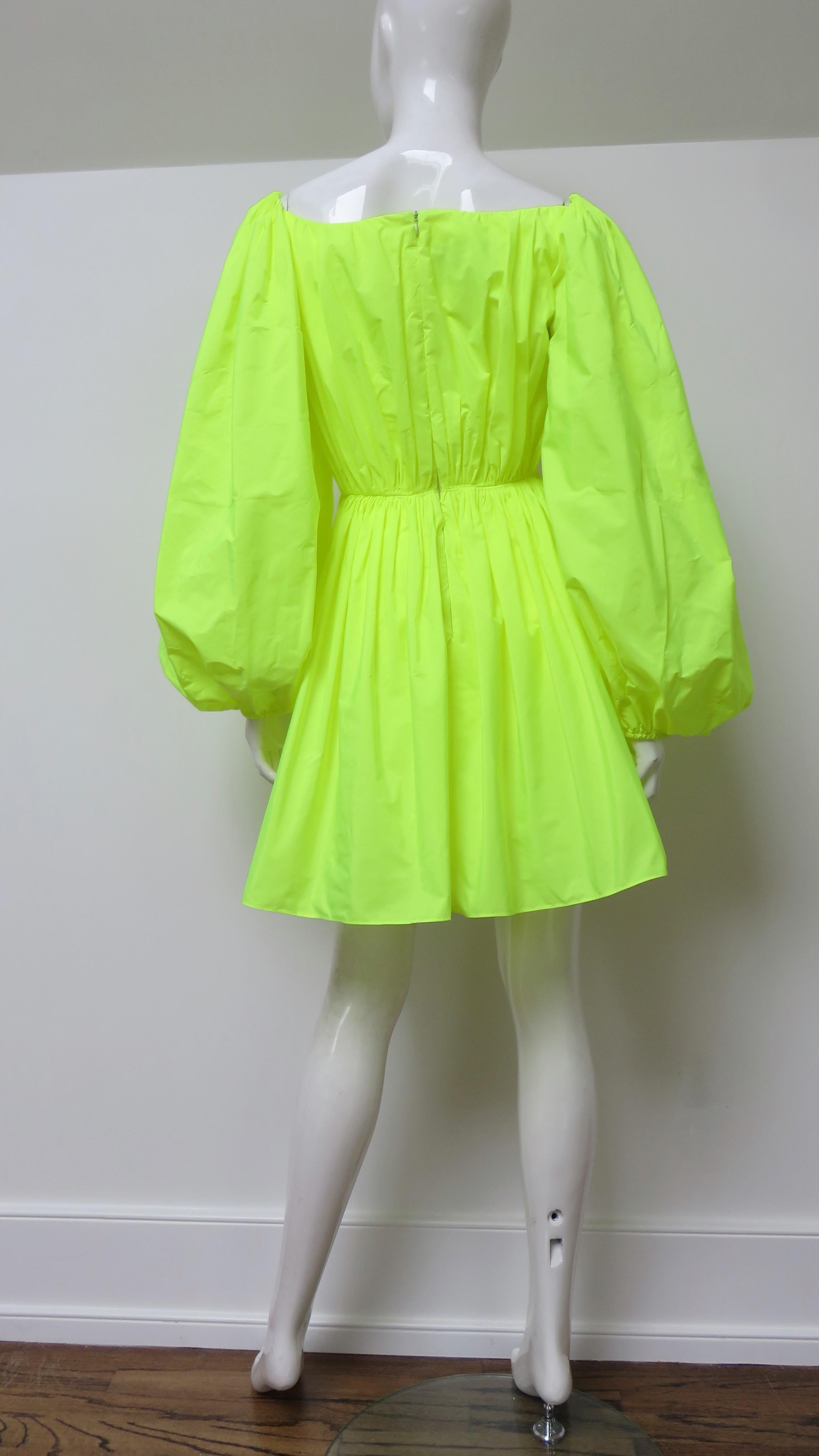 Valentino New Neon Dress For Sale 5