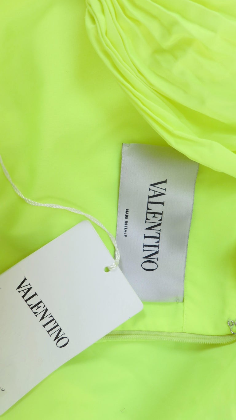 Valentino New Neon Dress For Sale at 1stDibs | valentino new dresses, valentino  neon dress, valentino lime green dress