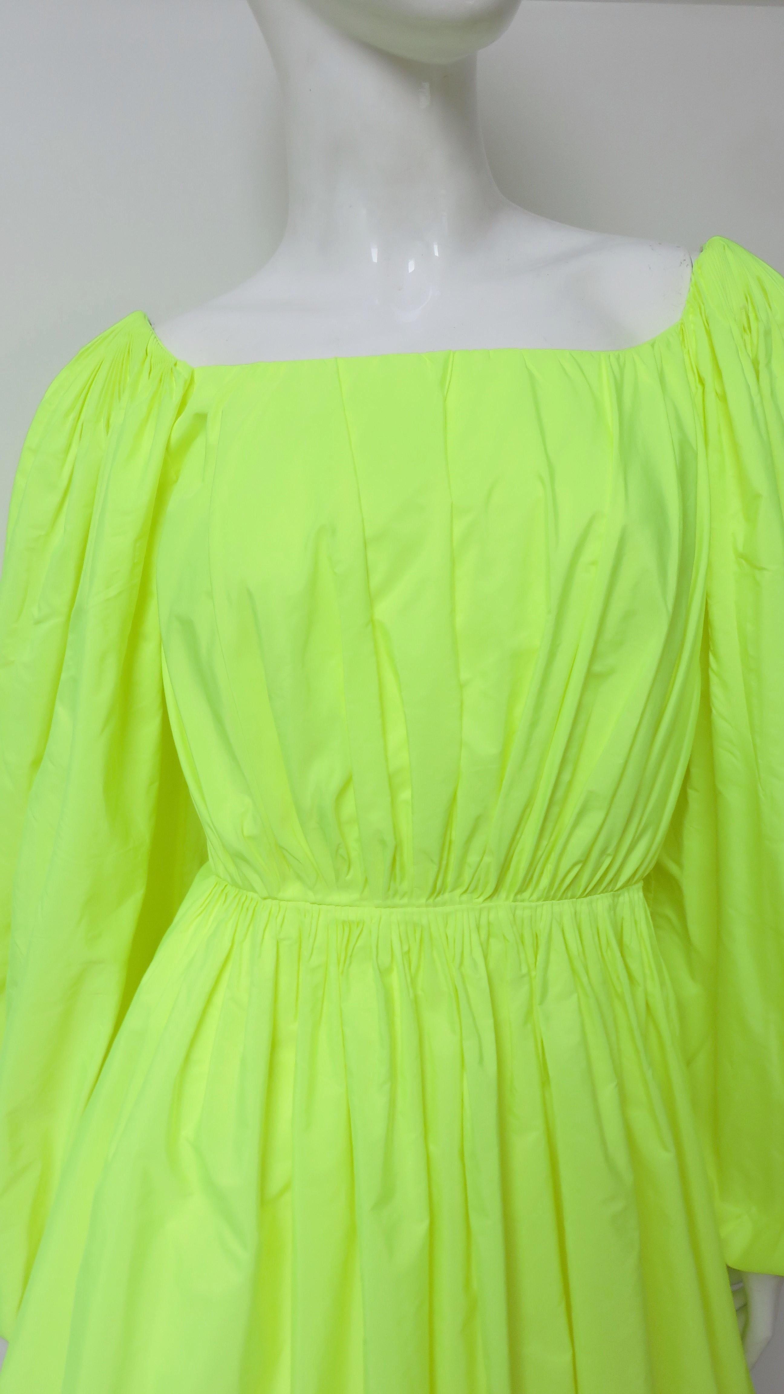 valentino neon dress