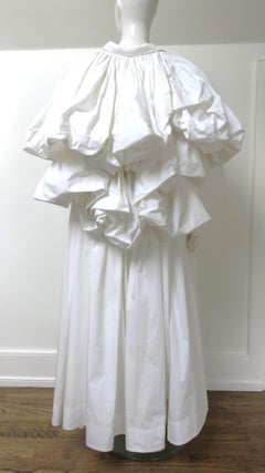 Valentino New Robe en coton surdimensionnée avec dos à buste