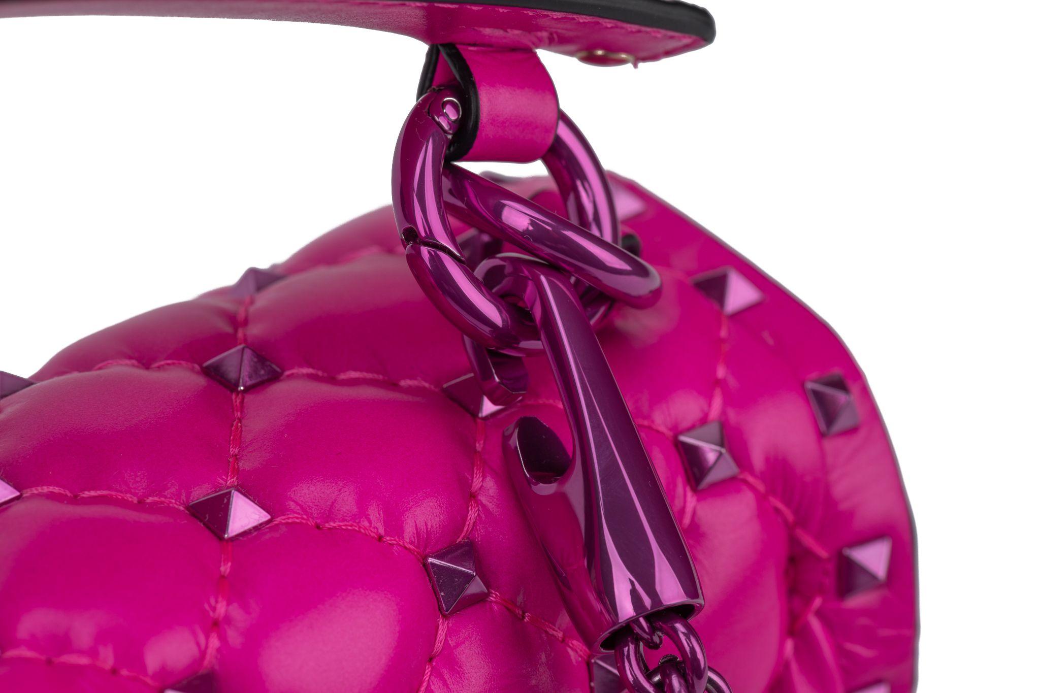 Women's Valentino New Pink Rockstud Shoulder Bag For Sale