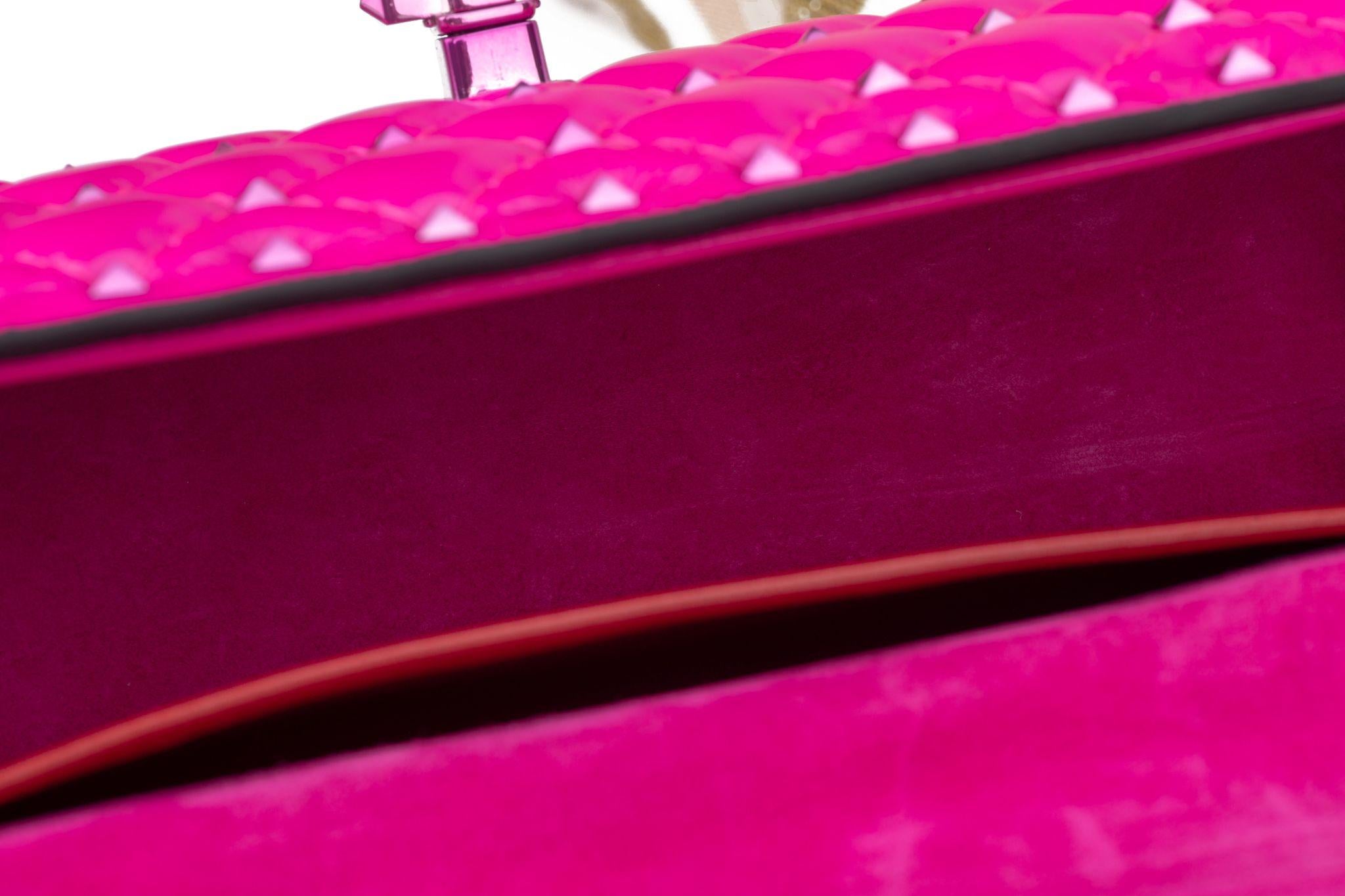 Valentino New Pink Rockstud Shoulder Bag For Sale 1