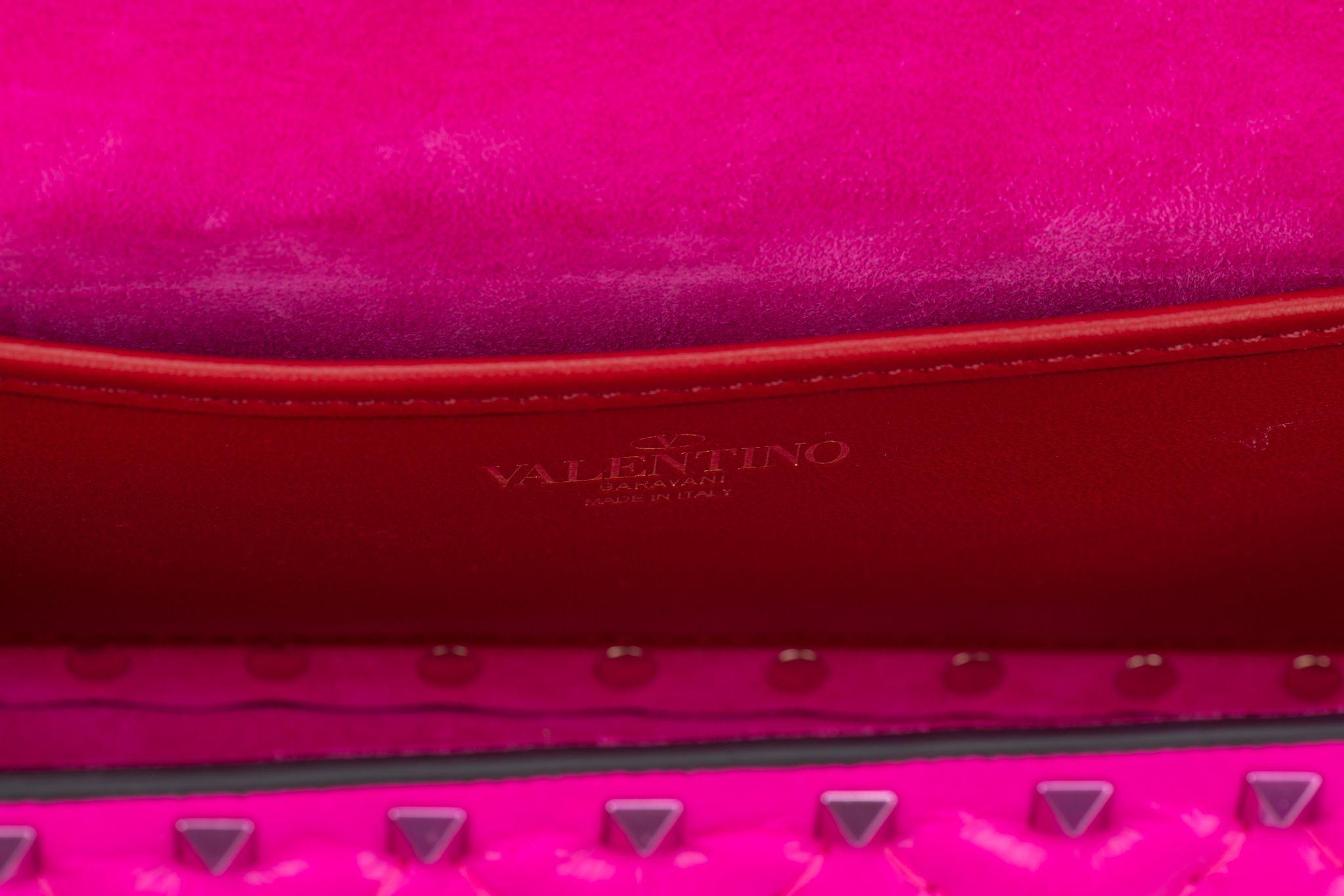 Valentino New Pink Rockstud Shoulder Bag For Sale 3