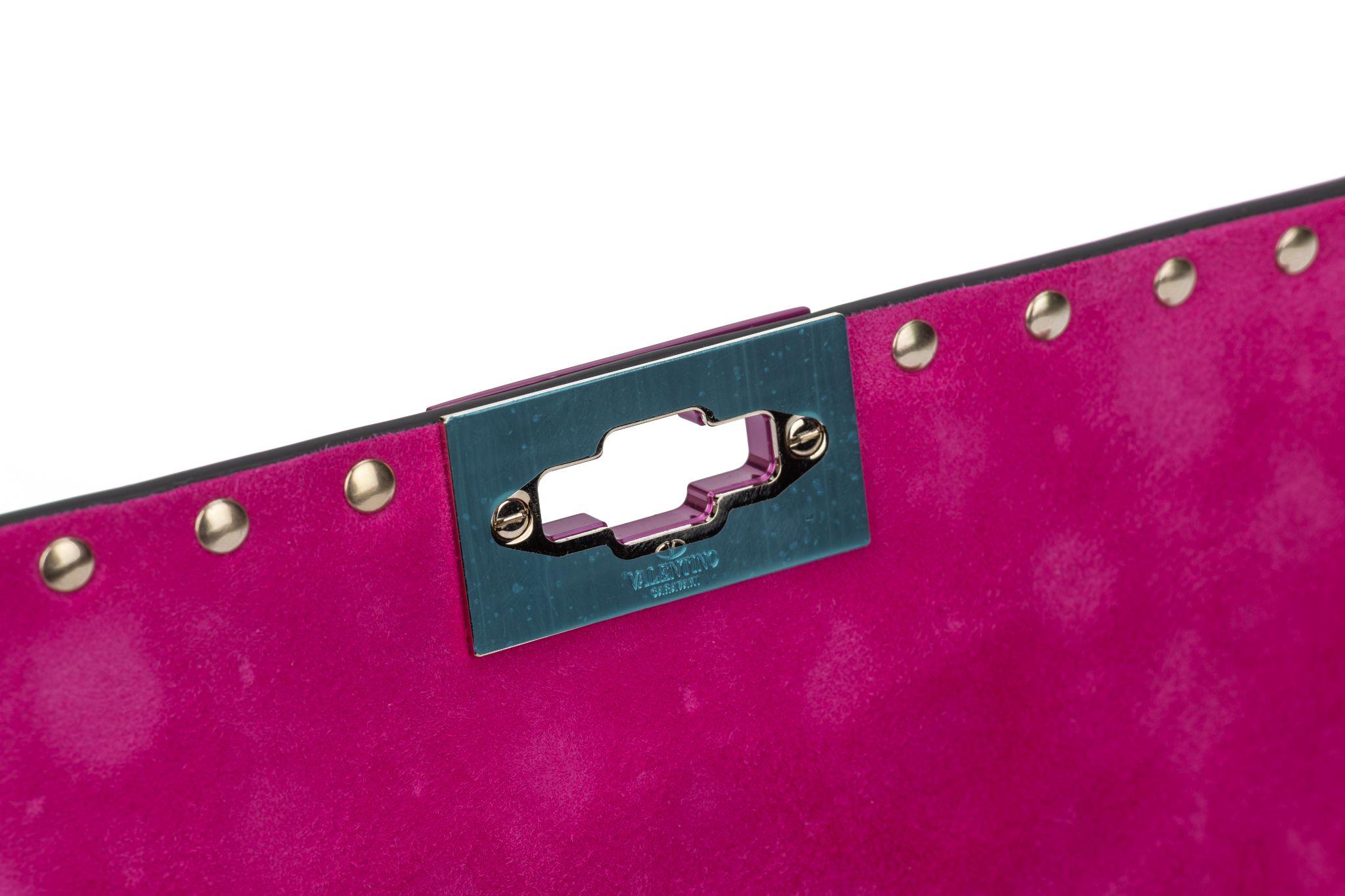 Valentino New Pink Rockstud Shoulder Bag For Sale 4