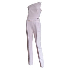 Valentino Neuer rosa Jumpsuit mit ausgeschnittener Rückenausschnitt