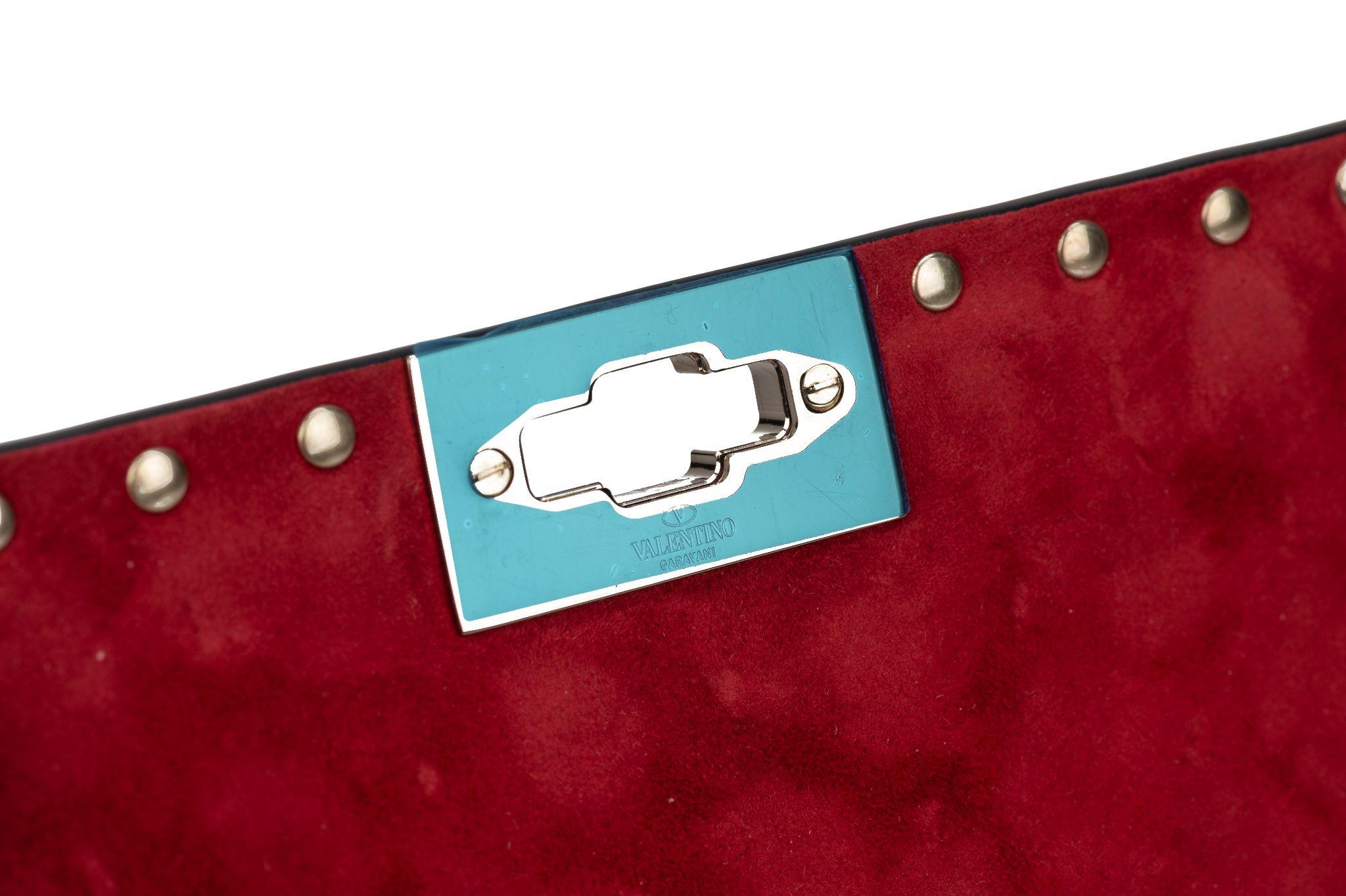 Valentino New Red Rockstud Shoulder Bag For Sale 1