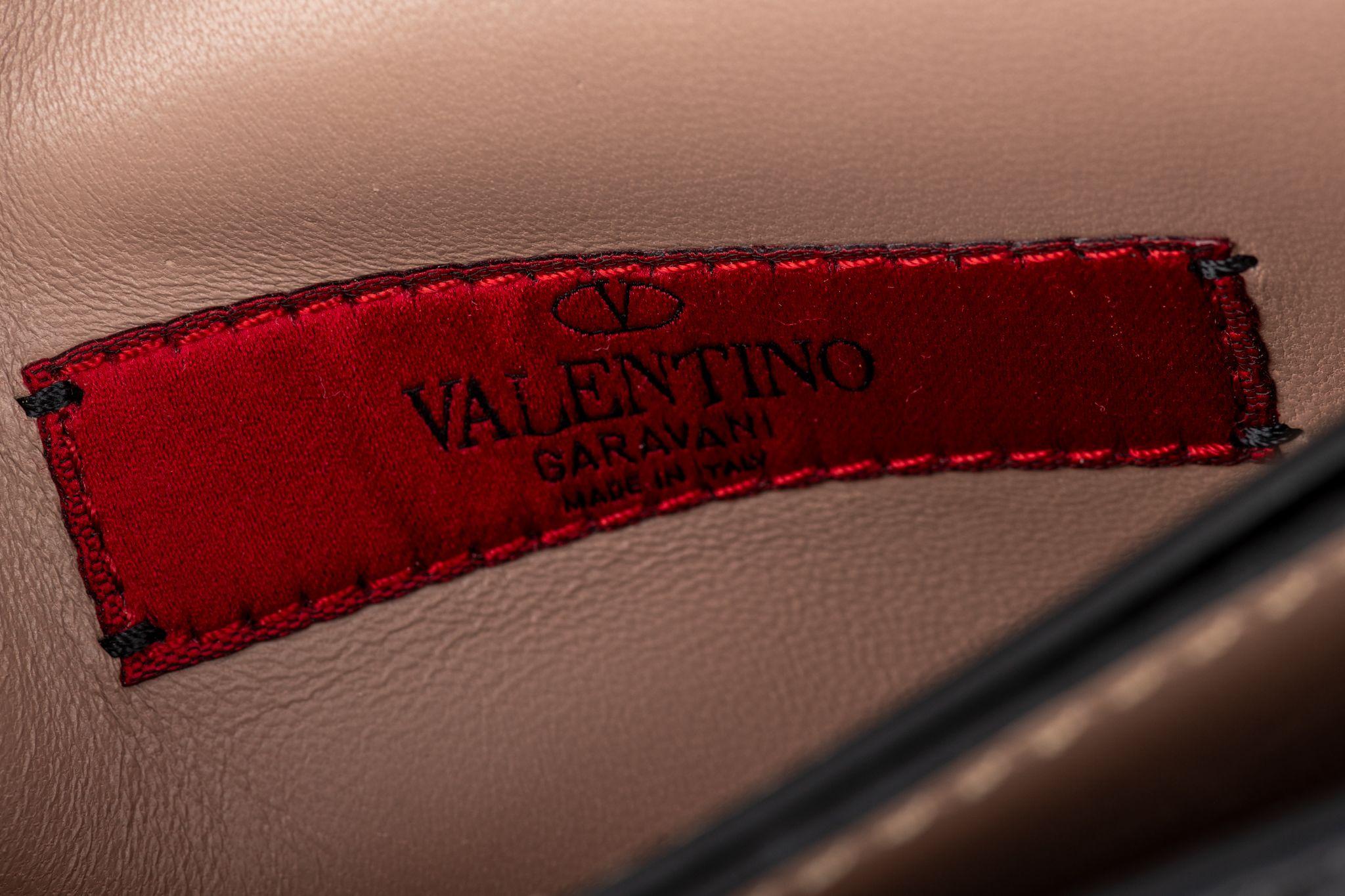 Valentino New Rockstud Black Clutch  For Sale 5