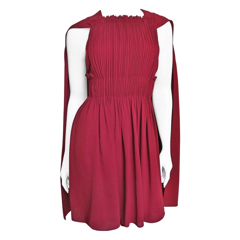 valentino silk cape dress Valentino, VGold caped silk maxi dress, Women, Pink, XXXS, Dresses