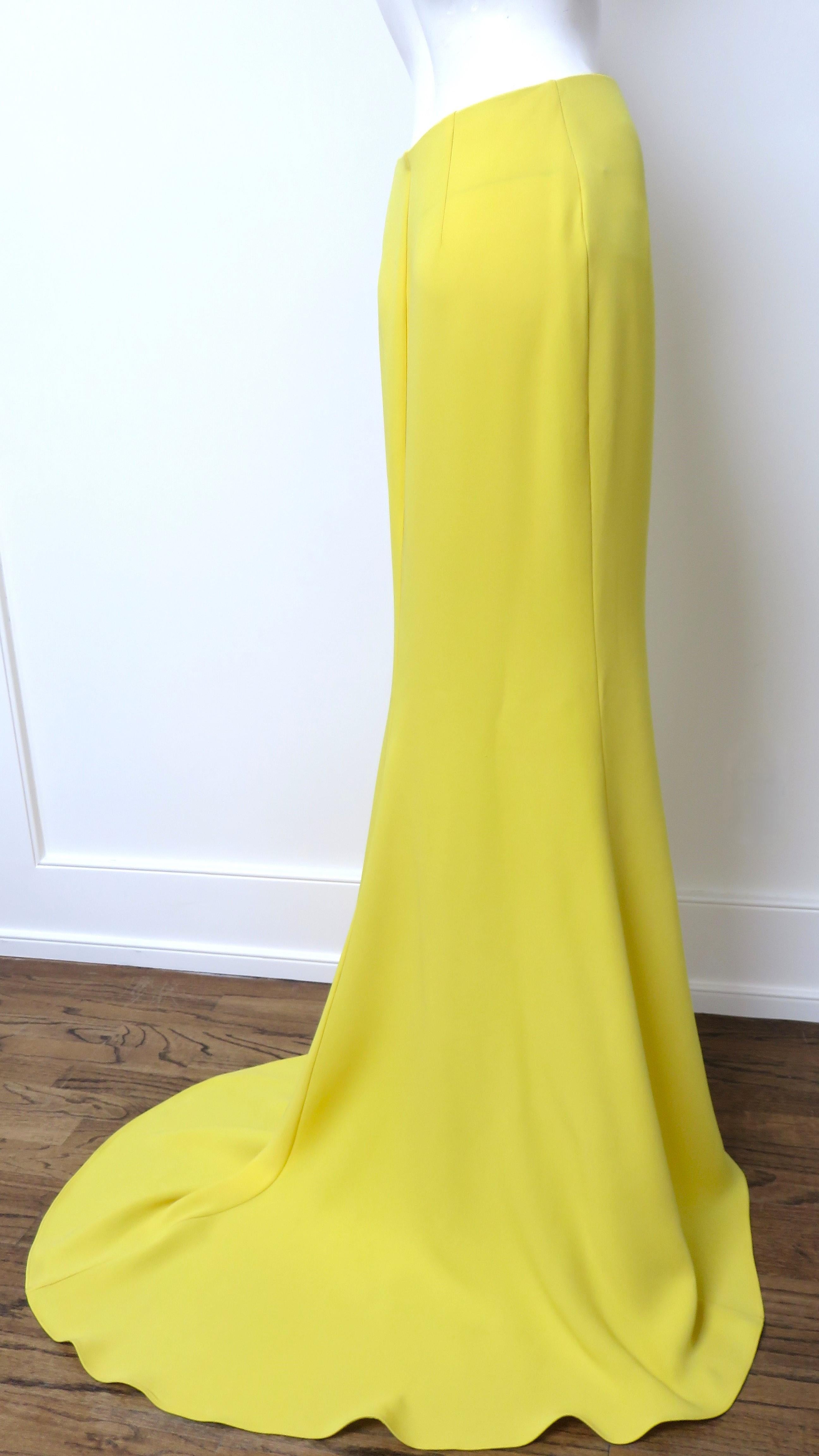 Women's Valentino New Silk Skirt with Train