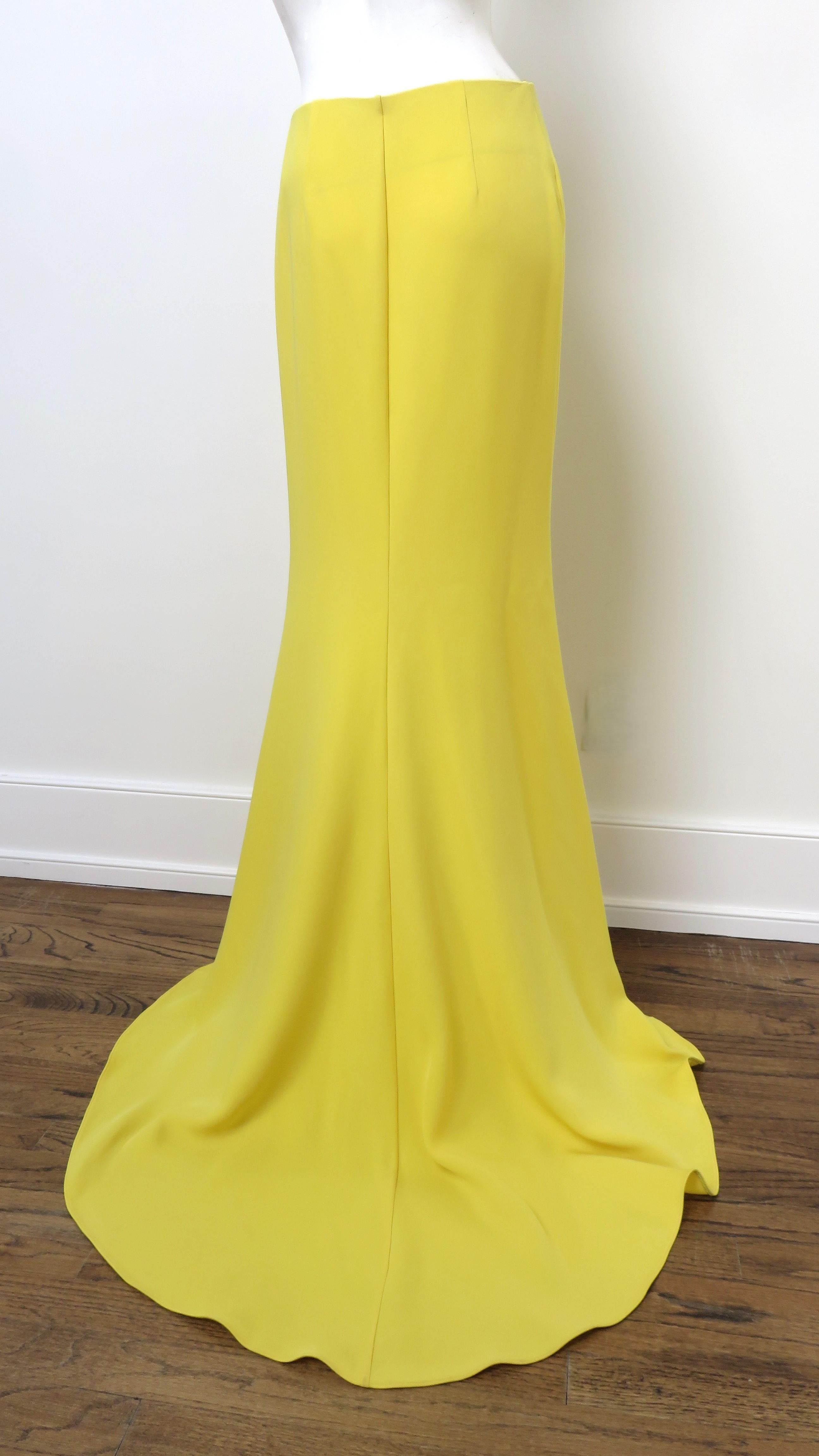 Valentino New Silk Skirt with Train 3