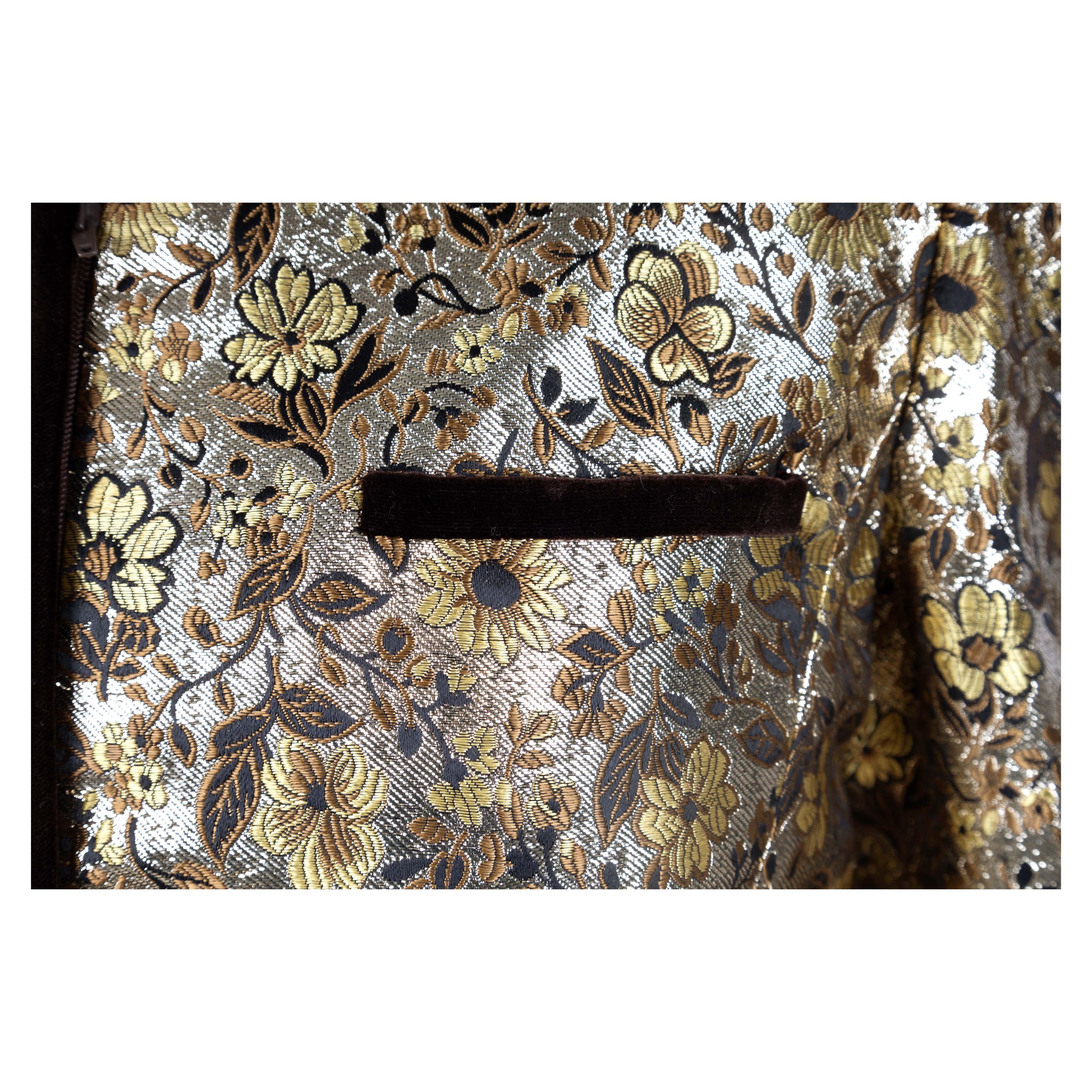 Valentino Night Floral Brocade Jacket and Dress Suit For Sale 1