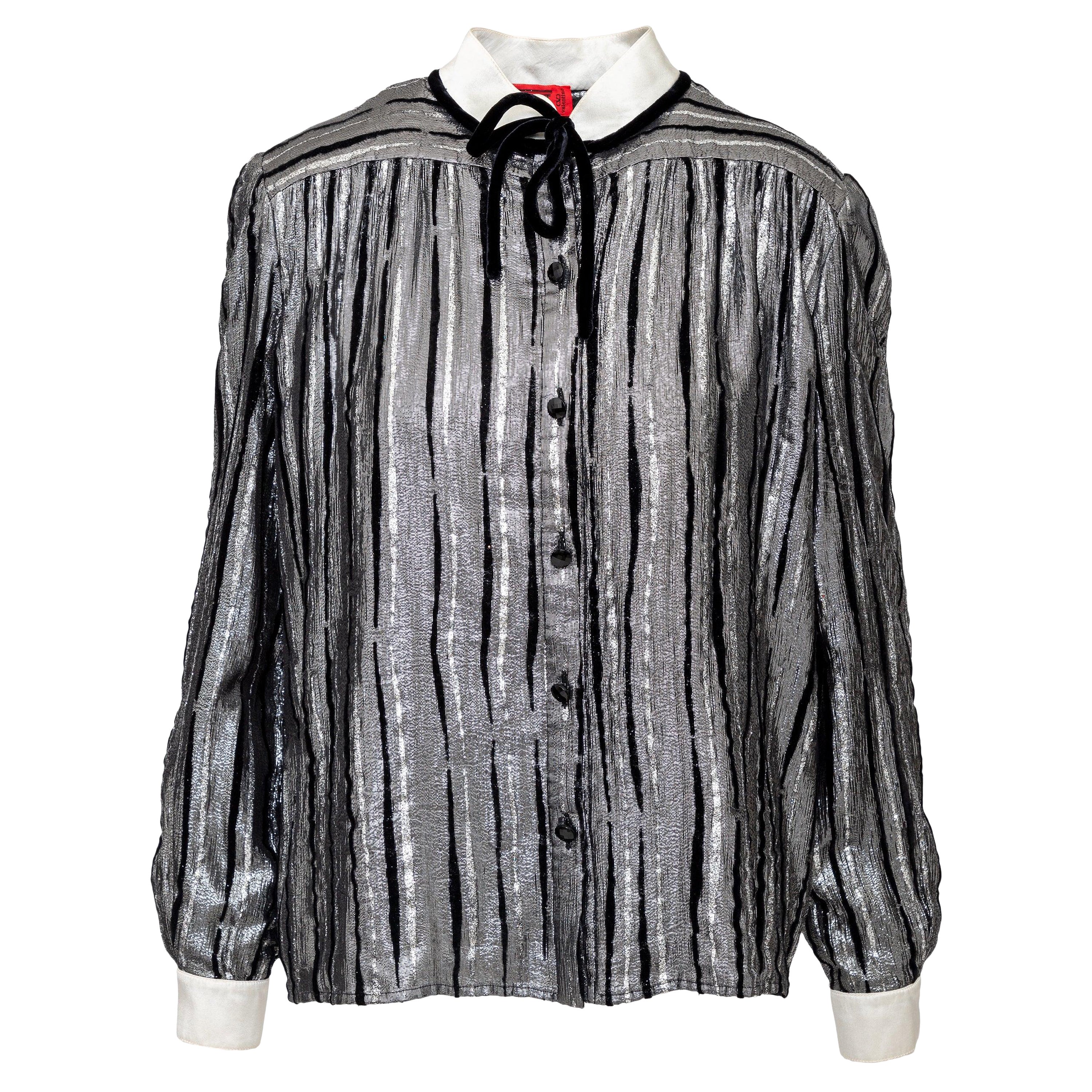 Camisa con purpurina Valentino Night - Años 90