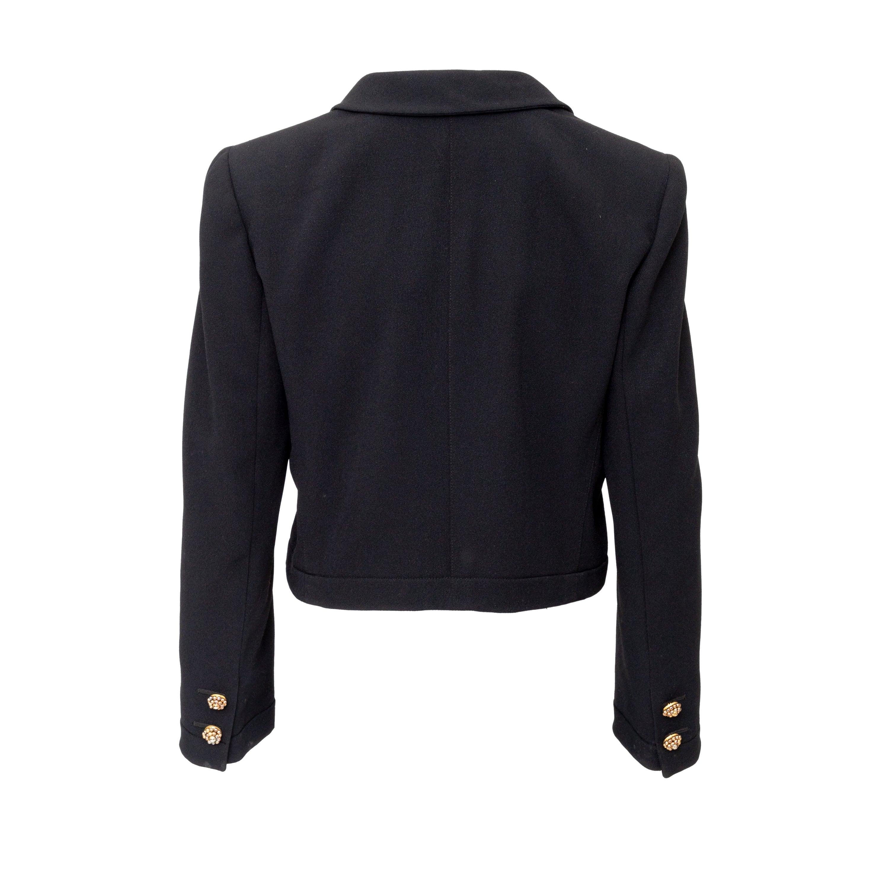 Black Valentino Night Short Blazer - '80s For Sale