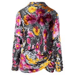 Top in velluto goffrato Valentino Night - Anni '90